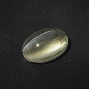 Sillimanite cat's eye marrón natural de 5,56 ct, corte óvalo, translúcido