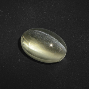 Sillimanite cat's eye marrón natural de 5,56 ct, corte óvalo, translúcido