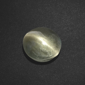 Sillimanite cat's eye marrón natural de 2,73 ct, corte redondo, translúcido