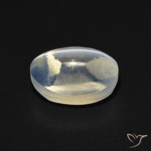 Silimanita Ojo de Gato Gris muy claro natural de 1.92 ct, Corte Óvalo, Transparente