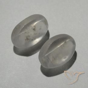 Gemas de Silimanita Ojo de Gato Blanco cálido natural de 2.03 ct, Ovalada, Transparente