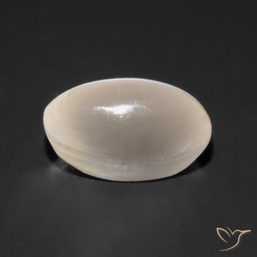 Silimanita Ojo de Gato Gris muy claro natural de 1.59 ct, Ovalada, Transparente