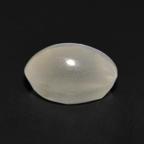 Sillimanite cat's eye gris natural de 1,17 ct, corte óvalo, transparente