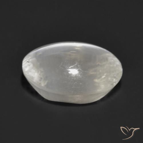 Silimanita Ojo de Gato Gris muy claro natural de 1.47 ct, Ovalada, Transparente