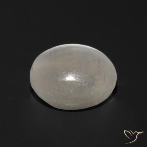 Silimanita Ojo de Gato Gris muy claro natural de 1.56 ct, Ovalada, Transparente