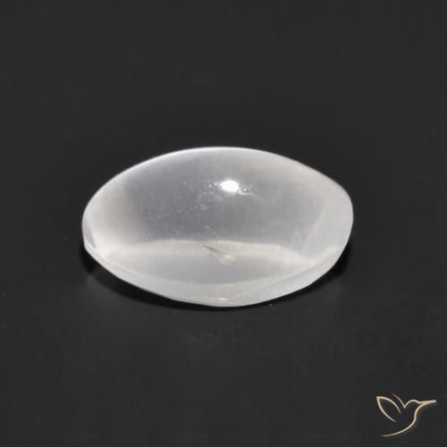 Silimanita Ojo de Gato Gris muy claro natural de 0.94 ct, Ovalada, Transparente