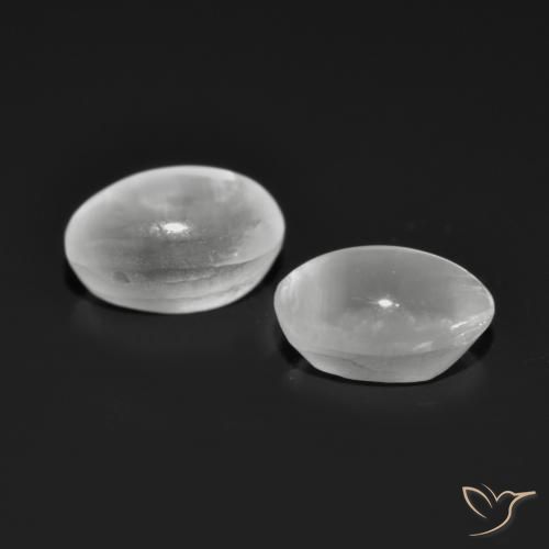 Gemas de Silimanita Ojo de Gato Gris muy claro natural de 2.06 ct, Ovalada, Transparente