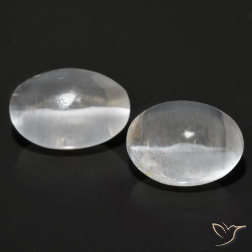 2.71ctw Natural Gris muy claro Silimanita Ojo de Gato, Ovalada, Transparente
