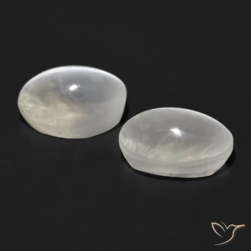 Gemas de Silimanita Ojo de Gato Gris muy claro natural de 2.75 ct, Ovalada, Transparente