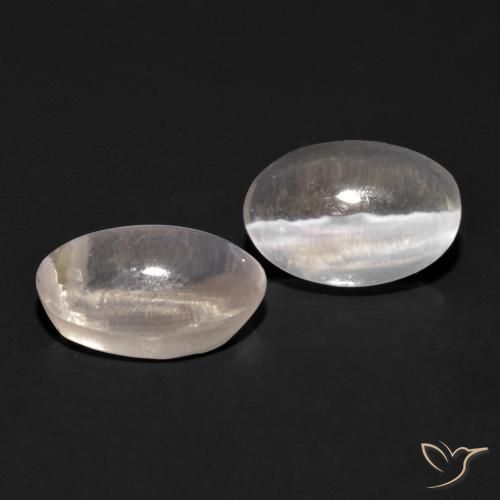 Gemas de Silimanita Ojo de Gato Gris muy claro natural de 1.92 ct, Ovalada, Transparente