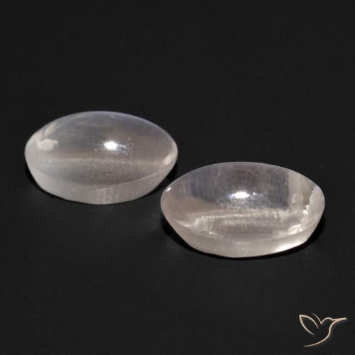 Gemas de Silimanita Ojo de Gato Gris muy claro natural de 1.92 ct, Ovalada, Transparente