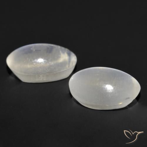 Gemas de Silimanita Ojo de Gato Gris muy claro natural de 1.89 ct, Ovalada, Transparente