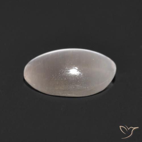 Silimanita Ojo de Gato Gris muy claro natural de 1.48 ct, Corte Óvalo, Transparente