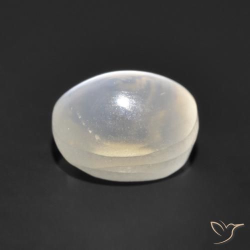 Silimanita Ojo de Gato Gris muy claro natural de 0.96 ct, Ovalada, Transparente