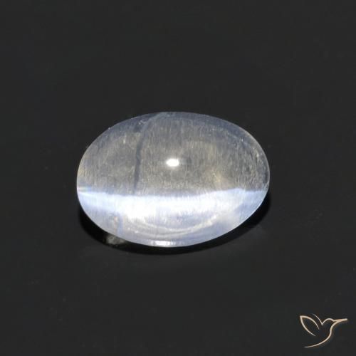 0.73ct Natural Claro Silimanita Ojo de Gato, Ovalada, Transparente