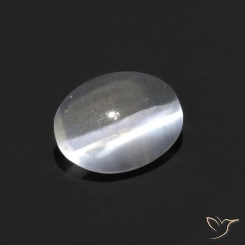 Silimanita Ojo de Gato Claro natural de 0.82 ct, Ovalada, Transparente
