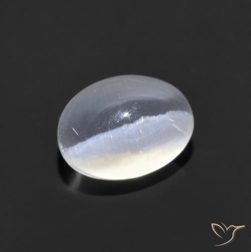 Silimanita Ojo de Gato Claro natural de 1.43 ct, Ovalada, Transparente