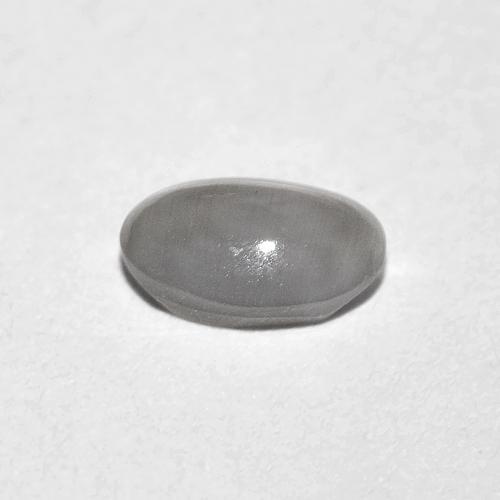 Silimanita Ojo de Gato Gris muy claro natural de 0.74 ct, Corte Óvalo, Transparente
