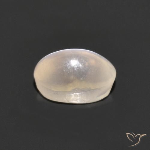 Silimanita Ojo de Gato Gris muy claro natural de 1.00 ct, Ovalada, Transparente