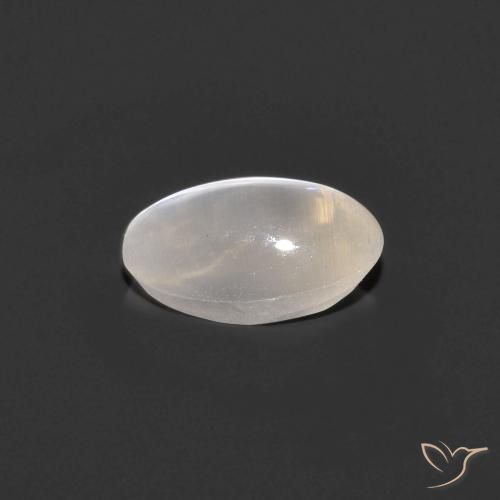 Silimanita Ojo de Gato Gris muy claro natural de 0.81 ct, Ovalada, Transparente