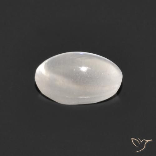 Silimanita Ojo de Gato Gris muy claro natural de 1.21 ct, Ovalada, Transparente