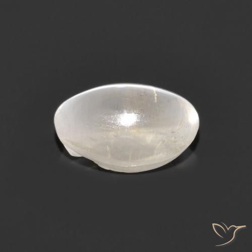 Silimanita Ojo de Gato Gris muy claro natural de 1.34 ct, Ovalada, Transparente