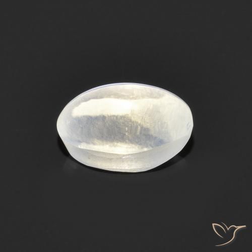 Silimanita Ojo de Gato Gris muy claro natural de 1.20 ct, Ovalada, Transparente