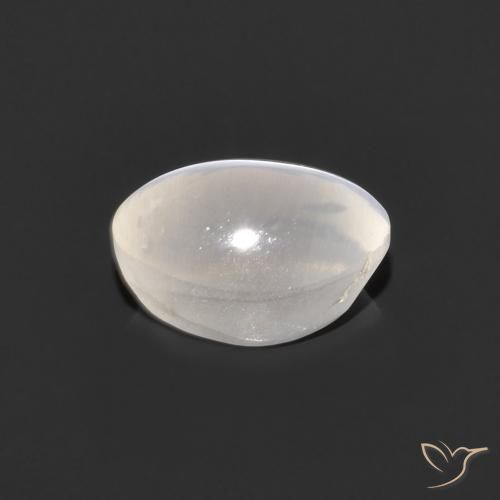 Silimanita Ojo de Gato Gris muy claro natural de 1.05 ct, Ovalada, Transparente