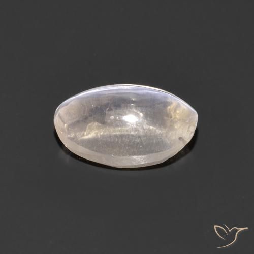 Silimanita Ojo de Gato Gris muy claro natural de 1.29 ct, Ovalada, Transparente