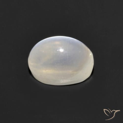 Silimanita Ojo de Gato Gris muy claro natural de 1.30 ct, Ovalada, Transparente