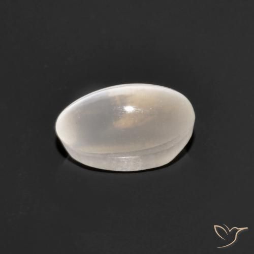 Silimanita Ojo de Gato Gris muy claro natural de 1.10 ct, Ovalada, Transparente