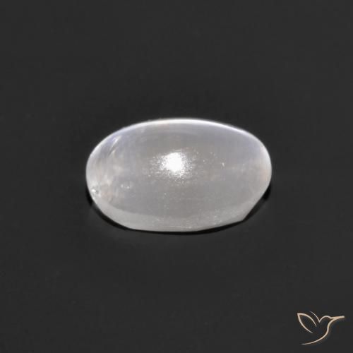 Silimanita Ojo de Gato Gris muy claro natural de 0.75 ct, Ovalada, Transparente