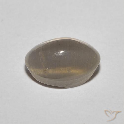 Silimanita Ojo de Gato Marrón neutral natural de 1.11 ct, Ovalada, Translúcido