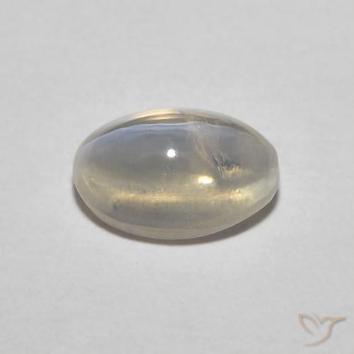 Silimanita Ojo de Gato Marrón muy claro natural de 0.85 ct, Ovalada, Translúcido