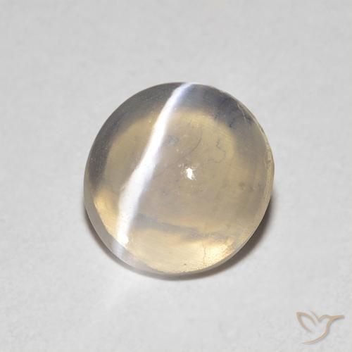 Silimanita Ojo de Gato Marrón tortilla claro natural de 0.79 ct, Ovalada, Transparente