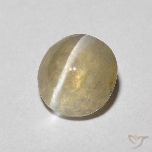 Silimanita Ojo de Gato Marrón tortilla claro natural de 1.45 ct, Ovalada, Transparente