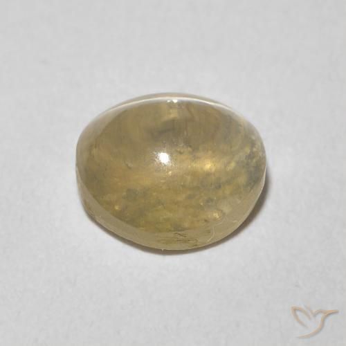 Silimanita Ojo de Gato Marrón tortilla claro natural de 1.45 ct, Ovalada, Transparente