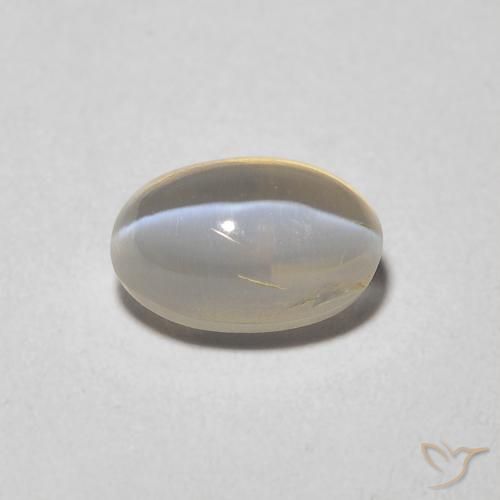 1.43ct Natural Marrón tortilla claro Silimanita Ojo de Gato, Ovalada, Transparente