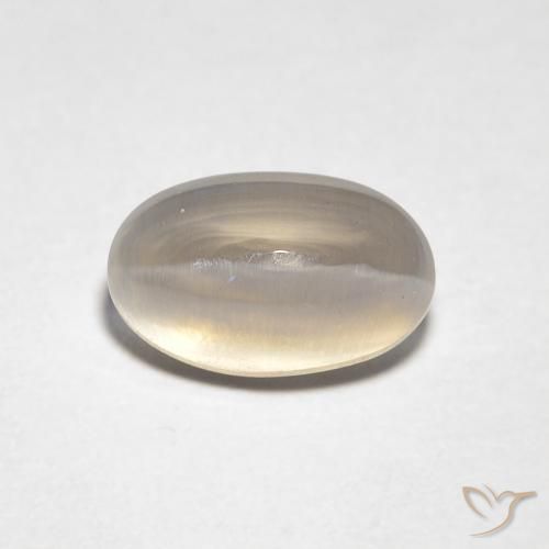 1.34ct Natural Medium Light-Brown Silimanita Ojo de Gato, Ovalada, Transparente
