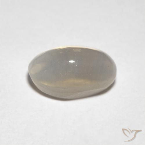 Silimanita Ojo de Gato Medium Light-Brown natural de 1.34 ct, Ovalada, Transparente