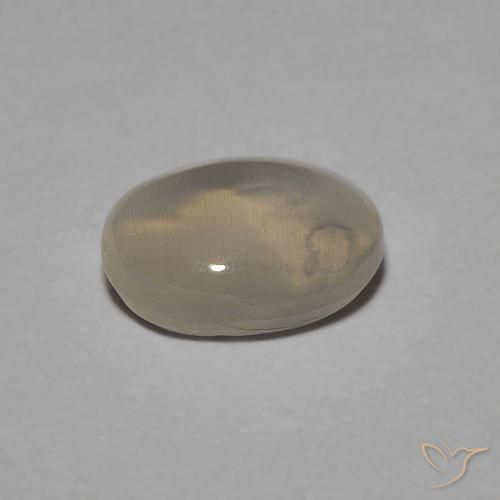 Silimanita Ojo de Gato Marrón amarillo claro natural de 1.05 ct, Ovalada, Transparente