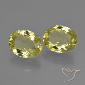 Gemas de Sillimanita Amarillo limón natural de 3.46 ct, Ovalada, VVS-VS