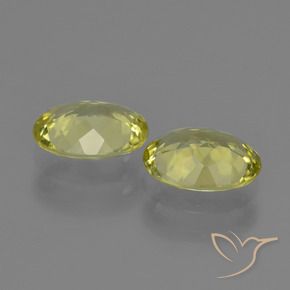 Gemas de Sillimanita Amarillo limón natural de 3.46 ct, Ovalada, VVS-VS