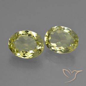 Gemas de Sillimanita Amarillo  verdoso natural de 4.86 ct, Ovalada, VVS