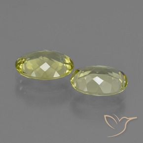 Gemas de Sillimanita Amarillo  verdoso natural de 4.86 ct, Ovalada, VVS