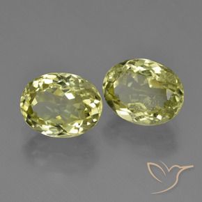 Gemas de Sillimanita Amarillo medio natural de 4.74 ct, Ovalada, VS