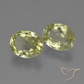 Gemas de Sillimanita Amarillo medio natural de 3.81 ct, Ovalada, VVS-VS