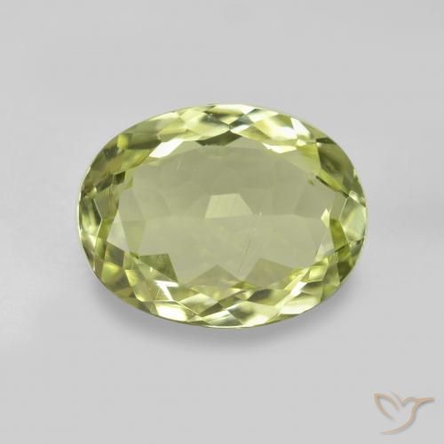 2.03ct Natural Amarillo medio Silimanita, Ovalada, VS