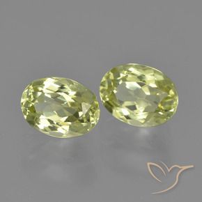 Gemas de Sillimanita Amarillo limón natural de 3.11 ct, Ovalada, VVS-VS