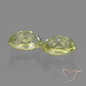 Gemas de Sillimanita Amarillo limón natural de 3.11 ct, Ovalada, VVS-VS